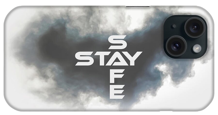 2d iPhone Case featuring the photograph Stay Safe Face Mask by Brian Wallace