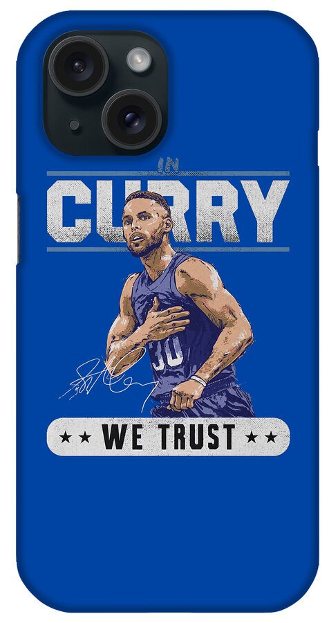 Steph Curry Trust iPhone Case featuring the digital art Steph Curry Trust by Kelvin Kent