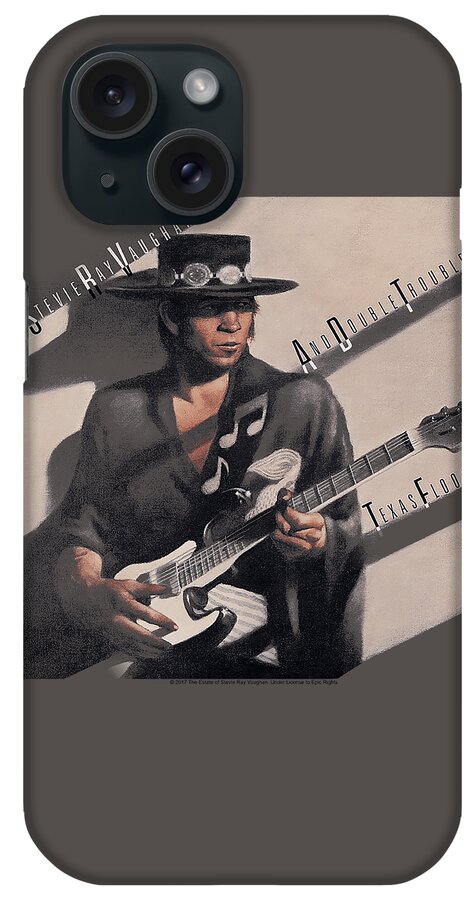 Winter Lion iPhone Case featuring the digital art Stevie Ray Vaughan Texas Flood by Tiffany Lundberg