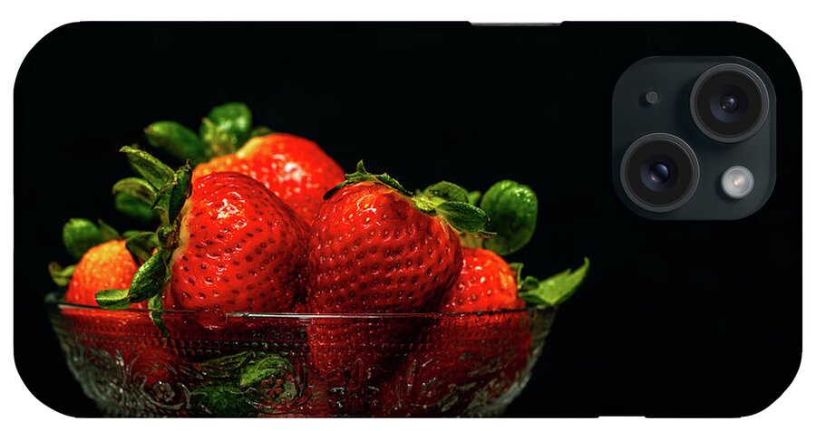 Food iPhone Case featuring the photograph Still Life - Strawberries by Amelia Pearn