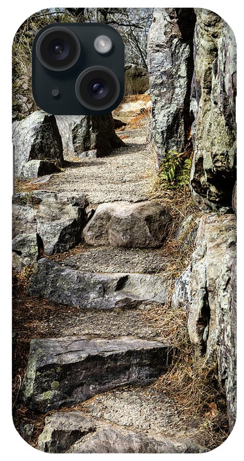 Trail iPhone Case featuring the photograph Stone Steps on Trail by Craig A Walker