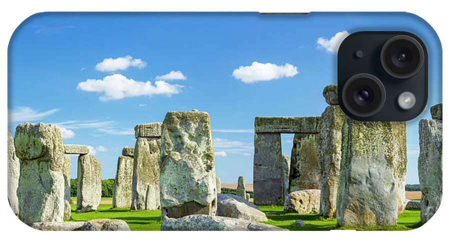 Stonehenge iPhone Case featuring the photograph Stonehenge neolithic stone circle, England by Neale And Judith Clark