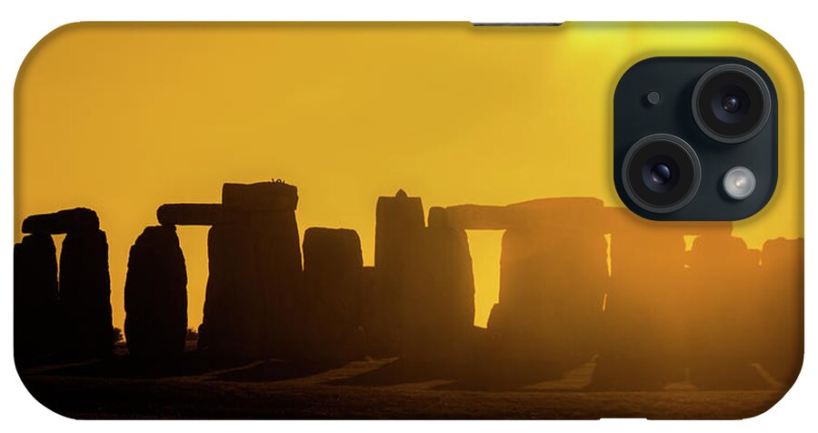 Stonehenge iPhone Case featuring the photograph Stonehenge Silhouette by Rob Hemphill