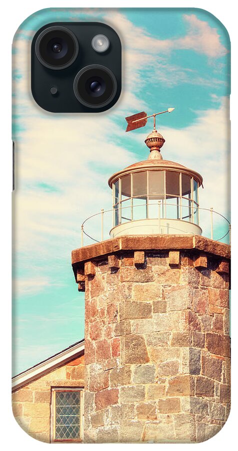 Stonington Lighthouse iPhone Case featuring the photograph Stonington Lighthouse Vintage by Marianne Campolongo