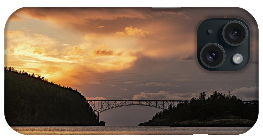 Storm iPhone Case featuring the photograph Storm over Deception Pass by Gary Skiff