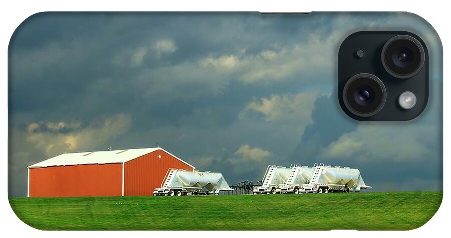 Farm iPhone Case featuring the photograph Stormy Day on the Farm by Mary Walchuck