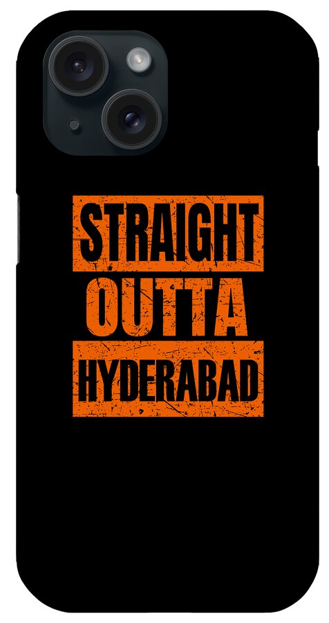 Sunrisers Hyderabad iPhone Case featuring the digital art Straight Outta Hyderabad by Jojosi Monetta