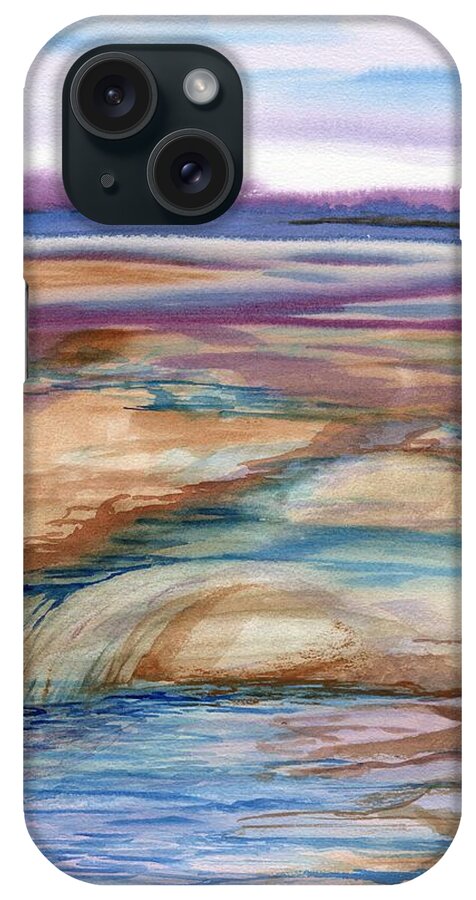 Imaginary Landscape iPhone Case featuring the painting Stream of Consciousness by Tammy Nara