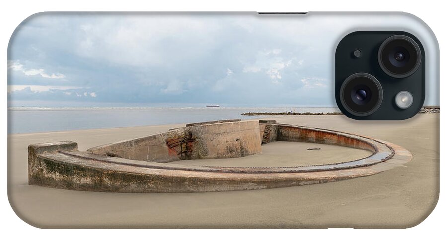 Historic Military Apparatus iPhone Case featuring the photograph Sullivan's Island Coastal Defense - Panama Mount by Dale Powell