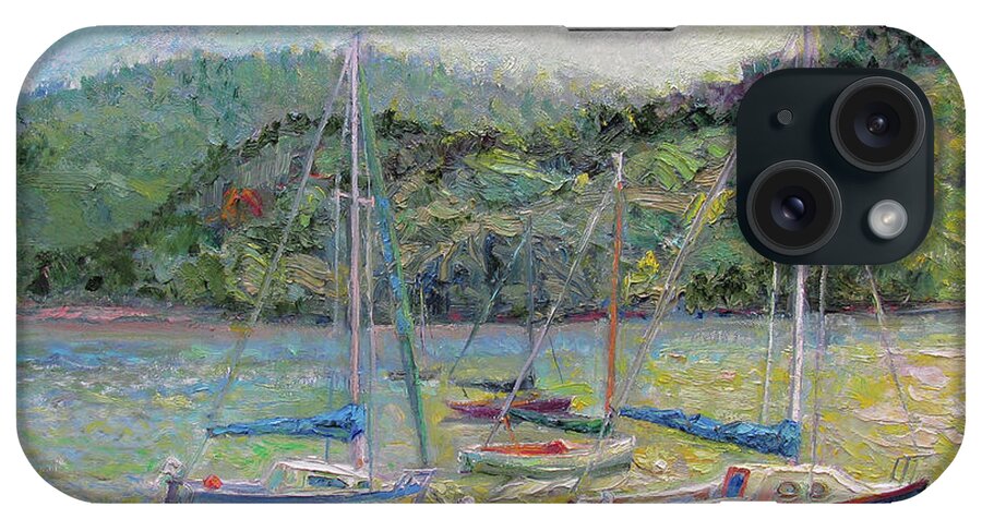 Tomales Bay iPhone Case featuring the painting Summer Day, Tomales Bay by John McCormick