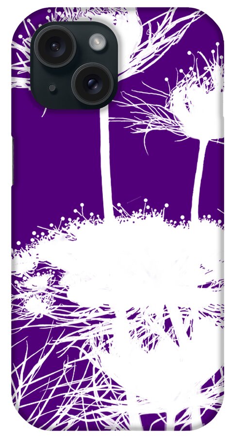 Wildflower iPhone Case featuring the digital art Summer Lace Silhouette by Gina Harrison