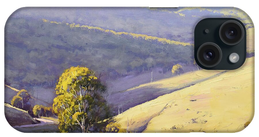 Summer iPhone Case featuring the painting Summer landscape Bathurst by Graham Gercken
