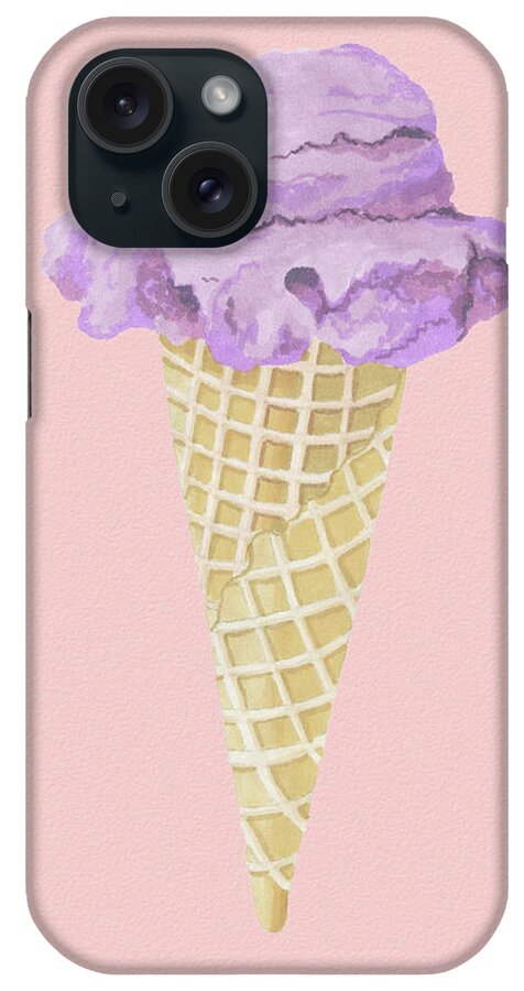 Ice Cream iPhone Case featuring the painting Summer Lovin' Ice Cream I by Ink Well