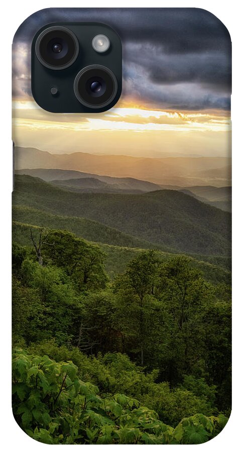 Blue Ridge Mountains iPhone Case featuring the photograph Summer Mountain Glow by Tricia Louque