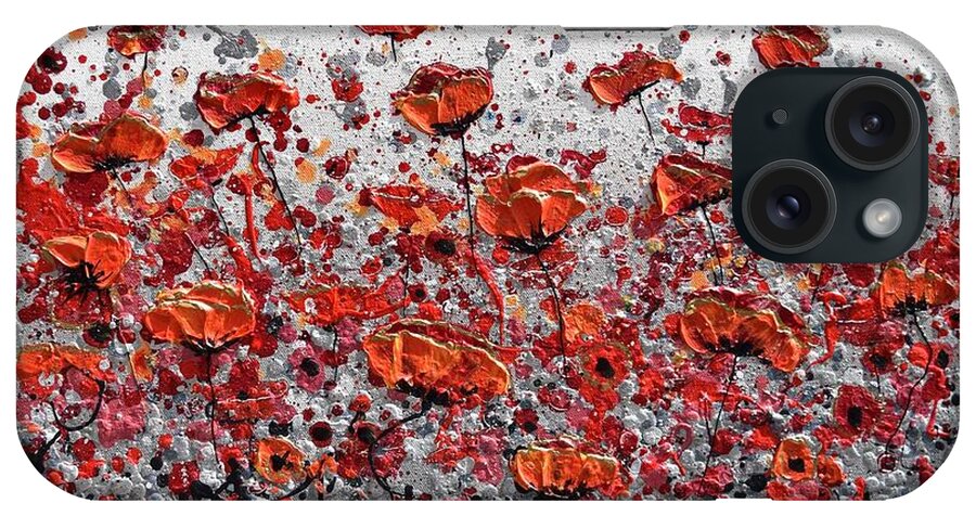 Red Poppies iPhone Case featuring the painting Summer Time by Amanda Dagg