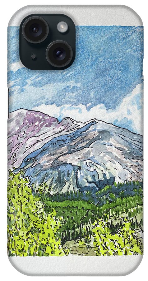 Landscape iPhone Case featuring the painting Sun and Wind by Greg Miller