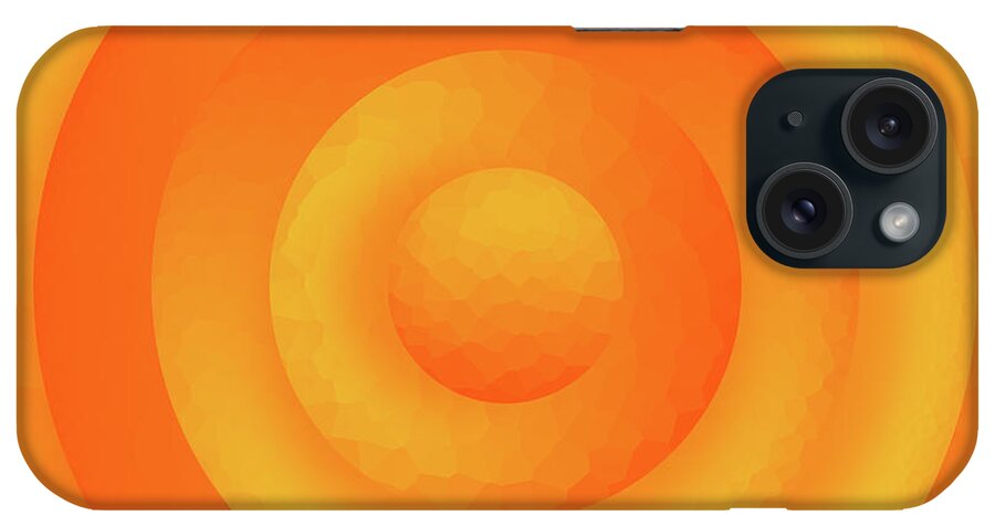 Abstract iPhone Case featuring the digital art Sun Circle by Liquid Eye