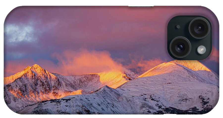 Breckenridge iPhone Case featuring the photograph Sun Kissed Peaks by Jeff Phillippi