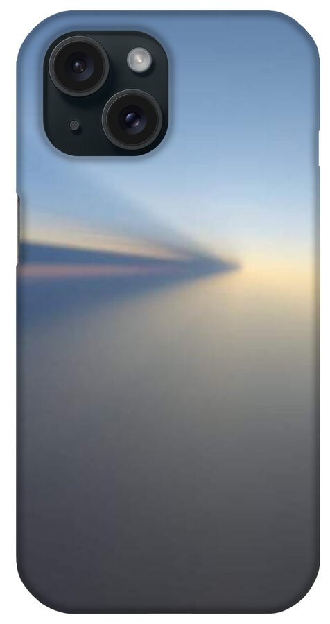 All iPhone Case featuring the digital art Sun Rays from a Plane 1 KN43 by Art Inspirity