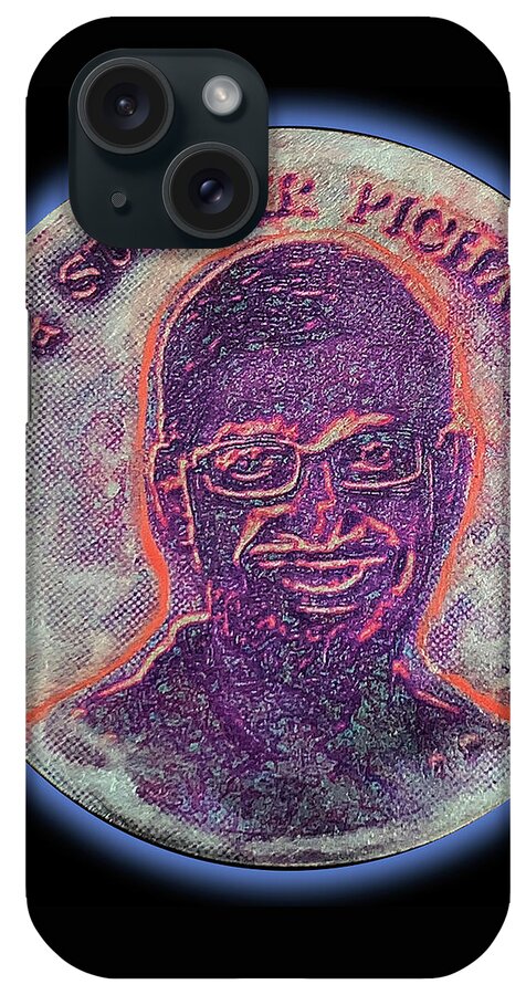 Wunderle iPhone Case featuring the mixed media Sundar Pichai V1A by Wunderle