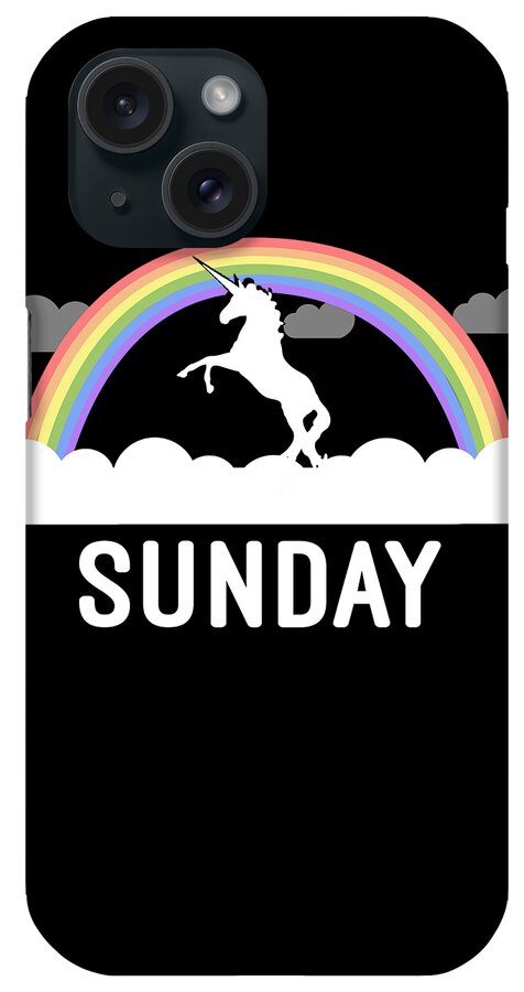 Funny iPhone Case featuring the digital art Sunday by Flippin Sweet Gear