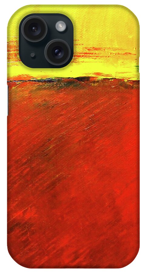 Sundown iPhone Case featuring the painting Sundown by Nancy Merkle