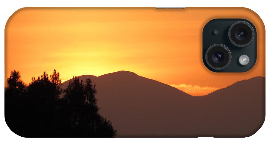 Mount Baldy iPhone Case featuring the photograph Sundown Over Mount Baldy by Adrienne Wilson