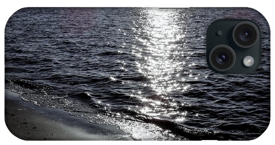 River iPhone Case featuring the photograph Sunlight Reflection on the Delaware River by Linda Stern