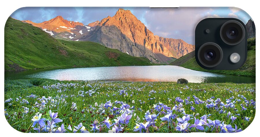 Colorado iPhone Case featuring the photograph Sunrise at Blue Lakes by Aaron Spong