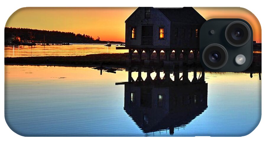 Cape Porpoise iPhone Case featuring the photograph Sunrise at the Fishing Shack by Steve Brown