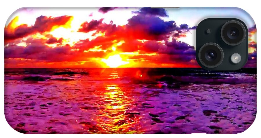 Sunrise iPhone Case featuring the photograph Sunrise Beach 1111 by Rip Read