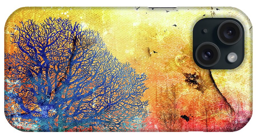 Landscape iPhone Case featuring the mixed media Sunrise Landscape by Nicky Jameson