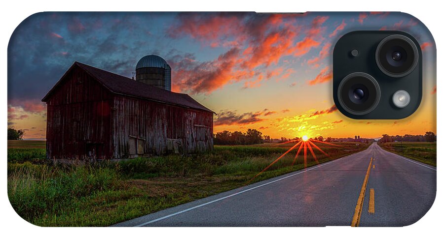 Appleton Wi iPhone Case featuring the photograph Sunrise Road by Andrew Slater