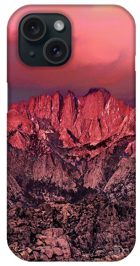 Dave Welling iPhone Case featuring the photograph Sunrise Storm Clouds Alabama Hills California by Dave Welling