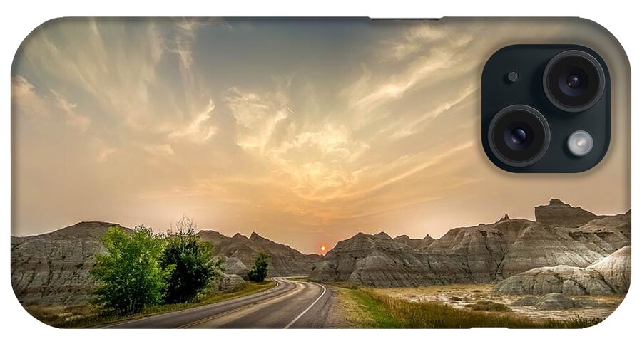National Park iPhone Case featuring the photograph Sunset at Badlands National Park by Susan Rydberg