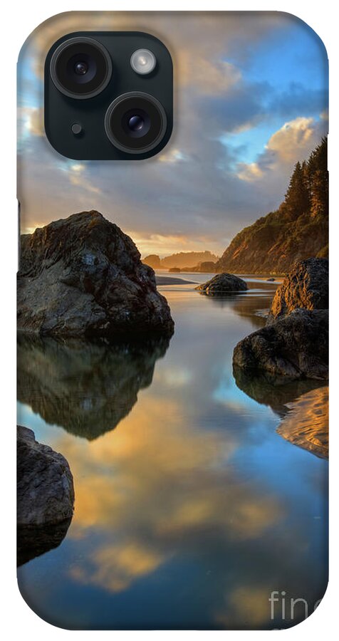 Little River iPhone Case featuring the photograph Sunset At Moonstone by Mark Alder
