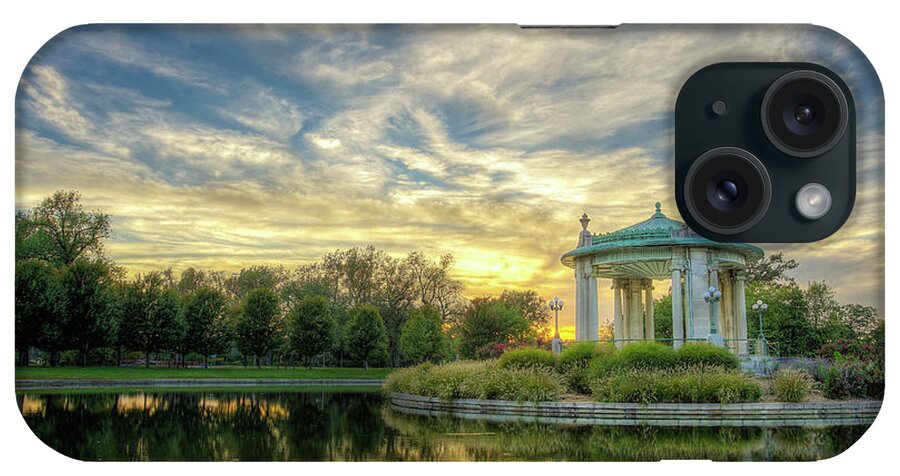 Nathan Frank Bandstand iPhone Case featuring the photograph Sunset at the Bandstand by Randall Allen