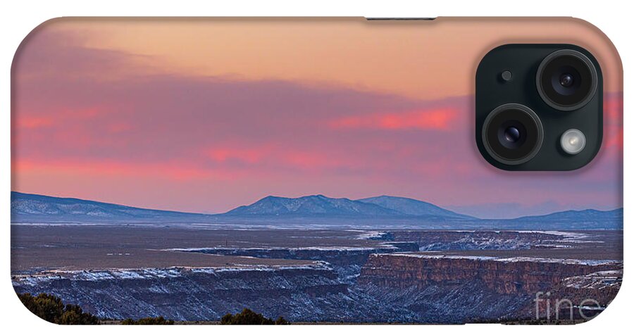 Taos iPhone Case featuring the photograph Sunset at the Gorge by Elijah Rael