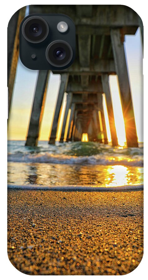 Mountain iPhone Case featuring the photograph Sunset at the Pier by Go and Flow Photos
