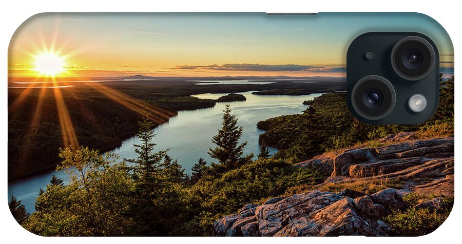 Acadia iPhone Case featuring the photograph Sunset Beech Mountain, Acadia NP by Jeff Sinon