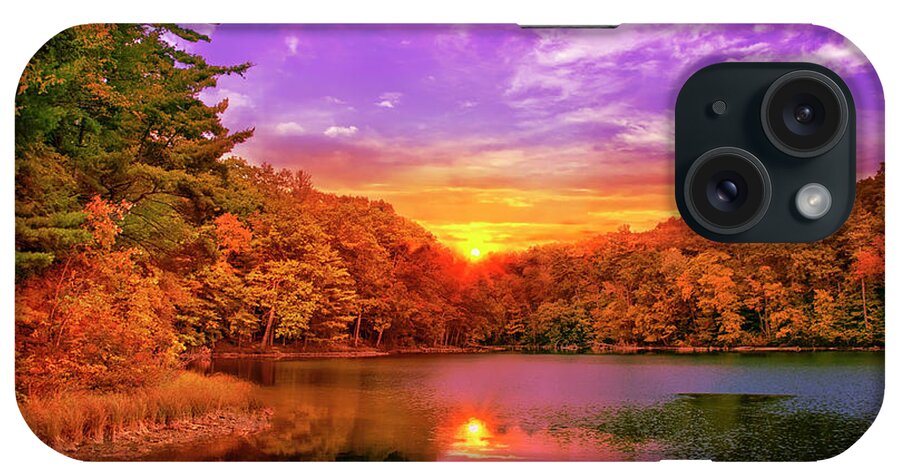 Sunset iPhone Case featuring the photograph Sunset Deluge by Christina Rollo