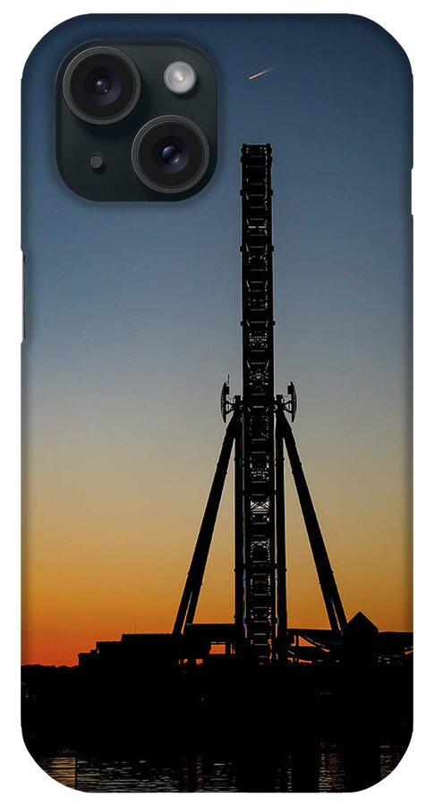 Ferris Wheel iPhone Case featuring the photograph Sunset Ferris Wheel by Lora J Wilson