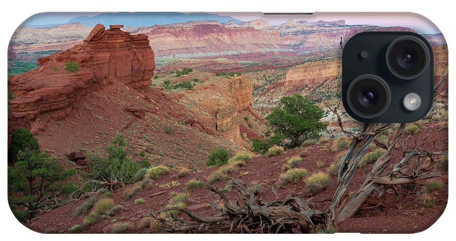 Utah iPhone Case featuring the photograph Sunset on Capitol Reef by Aaron Spong