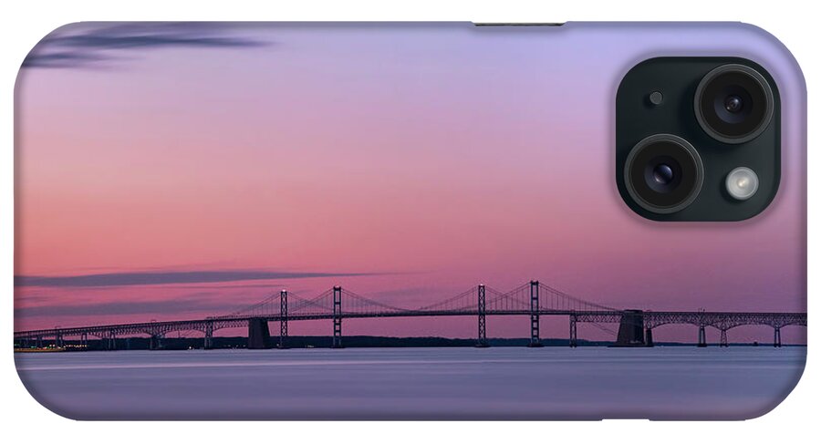 Sunset iPhone Case featuring the photograph Sunset on Chesapeake by Erika Fawcett