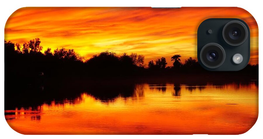 Fortuna Pond iPhone Case featuring the photograph Sunset On The Pond by Tranquil Light Photography