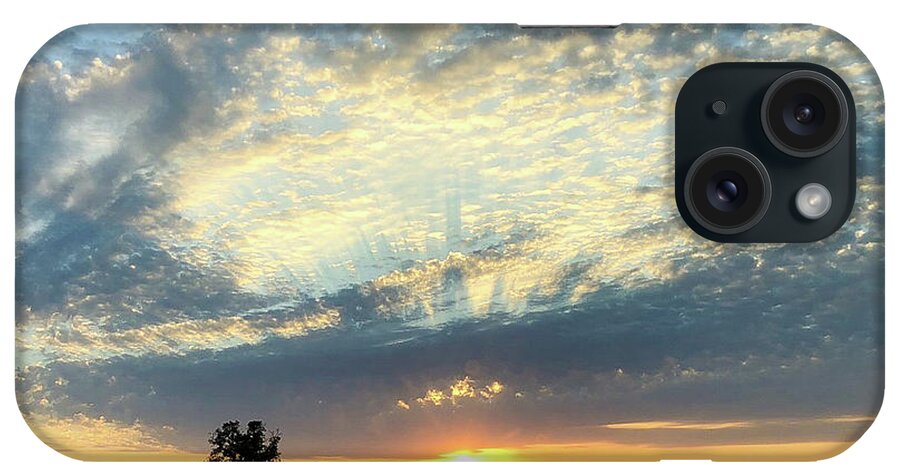 Landscape iPhone Case featuring the photograph Sunset Over Oakdale, Ca. by Mark Robert Bein
