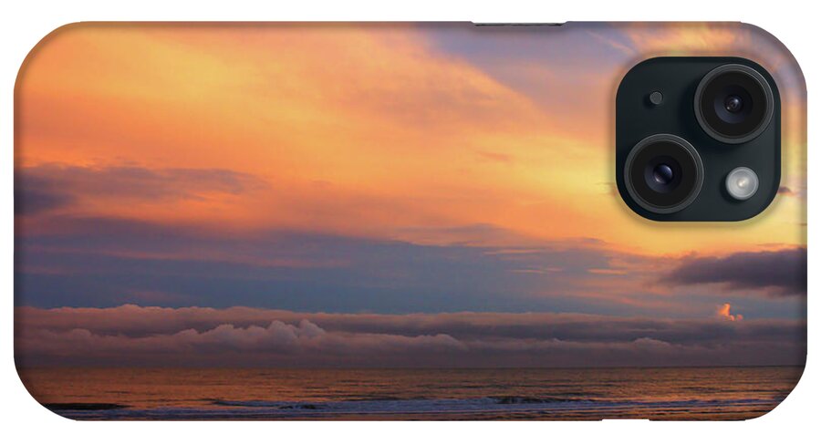 Sandown iPhone Case featuring the photograph Sunset over Sandown Bay by Jeremy Hayden