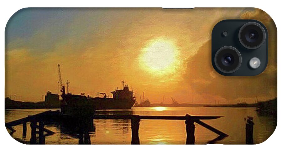 Sunset iPhone Case featuring the photograph Sunset Seaway by GW Mireles