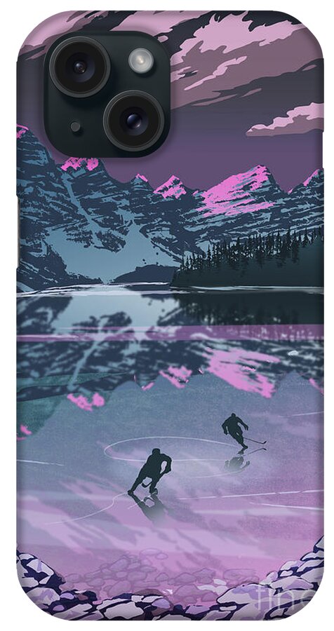 Skate iPhone Case featuring the digital art Sunset Skate by Sassan Filsoof