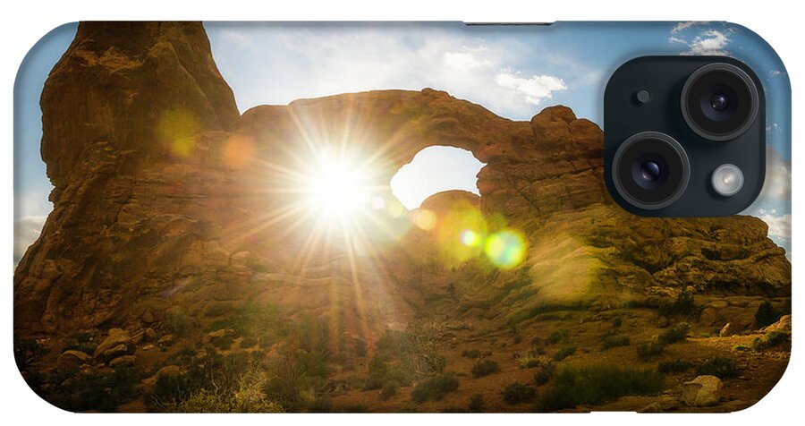 Sunset iPhone Case featuring the photograph Sunset Through Turret Arch by Owen Weber